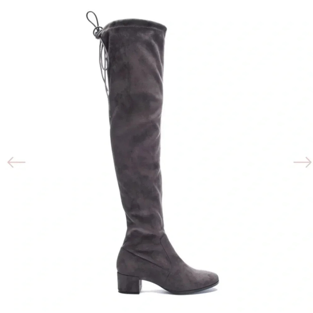 Chinese Laundry Mystical Over-The-Knee Boots Gunmetal - 6M - Picture 5 of 11